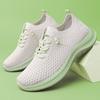 Women's shoes Casual shoes Flying woven breathable single shoes Soft sole Lightweight shoes Women's lace-up shoes