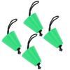 4pcs Scupper Plug Kit with Lanyard Flexible Silicone Drain Holes Stopper Bung Universal for Kayaks CanoesGreen