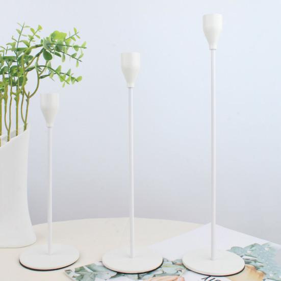 Металлический подсвечник настольный подсвечник для высоких конических свечей современный домашний декор