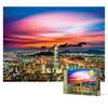 Пазл из 2000 деталей - красный закат и панорамный вид Сеула, популярная корейская головоломка