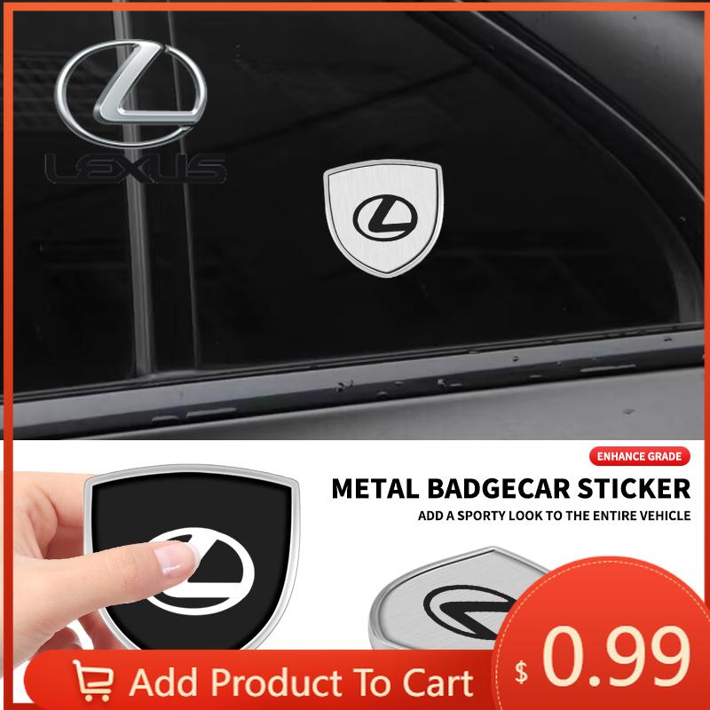 Interior Stickers 3D Car Styling Shield Emblem Badge Metal Stickers Decor Decals For Lexus EX300H RX450H IS300H ES300H NX RX GS