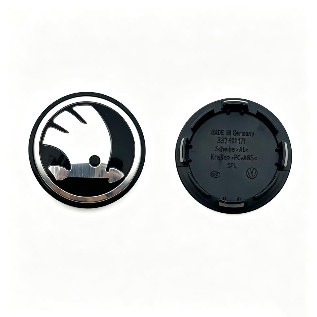 DZXB5 4Pcs 56mm 65mm Wheel Center Caps for Skoda V VRS Octavia Rapid Fabia Superb Plastic Car Wheel Hub Covervrs