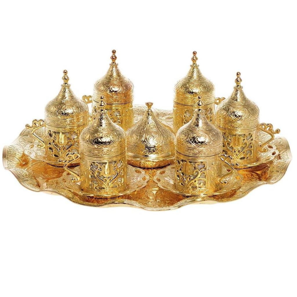 Набор чашек для кофе эспрессо из шести предметов, тарелка, крышка, традиционный набор чашек с мотивом тюльпана