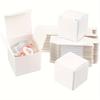 50pcs Kraft Paper Box, Mini White Paper Gift Box with Lid Soap Box, Collapsible Cardboard, Wedding Small Jewellery Candy Box