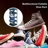 Shoe Rack Minimalist Stackable Convenient with Bottom Plate Easy To Install Save Space Stable Layered Partition Shoes Organizer Home Supplies
