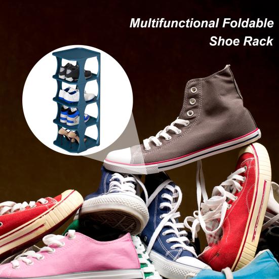 Shoe Rack Minimalist Stackable Convenient with Bottom Plate Easy To Install Save Space Stable Layered Partition Shoes Organizer Home Supplies