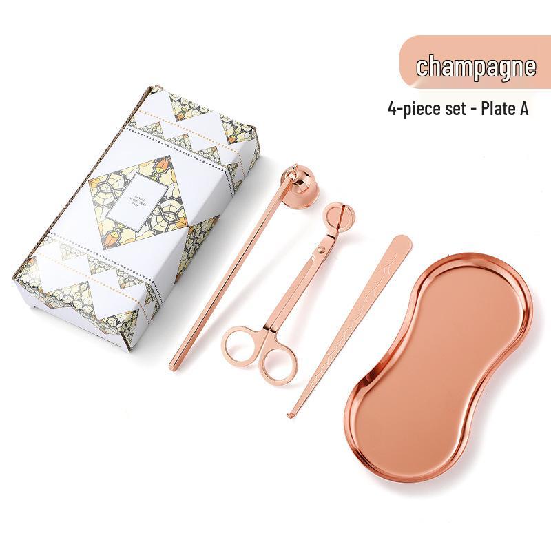 Набор инструментов для ароматерапевтических свечей из нержавеющей стали: Маленький тушитель и ножницы