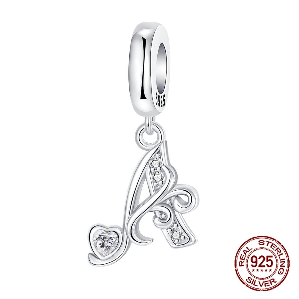 Шармы Бусины Медь Однотонный Буква Семья Навсегда Дерево Жизни Циркониевые Бусины Подходят для DIY Браслетов Ювелирные Изделия