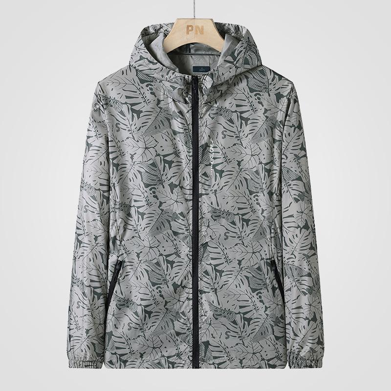 Мужская летняя солнцезащитная одежда Ice Silk, легкая и тонкая спортивная куртка для мужчин, повседневная мужская одежда