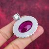 Подвеска из стерлингового серебра 925 пробы с розовым аметистом, ювелирное украшение из драгоценных камней ручной работы, на День памяти