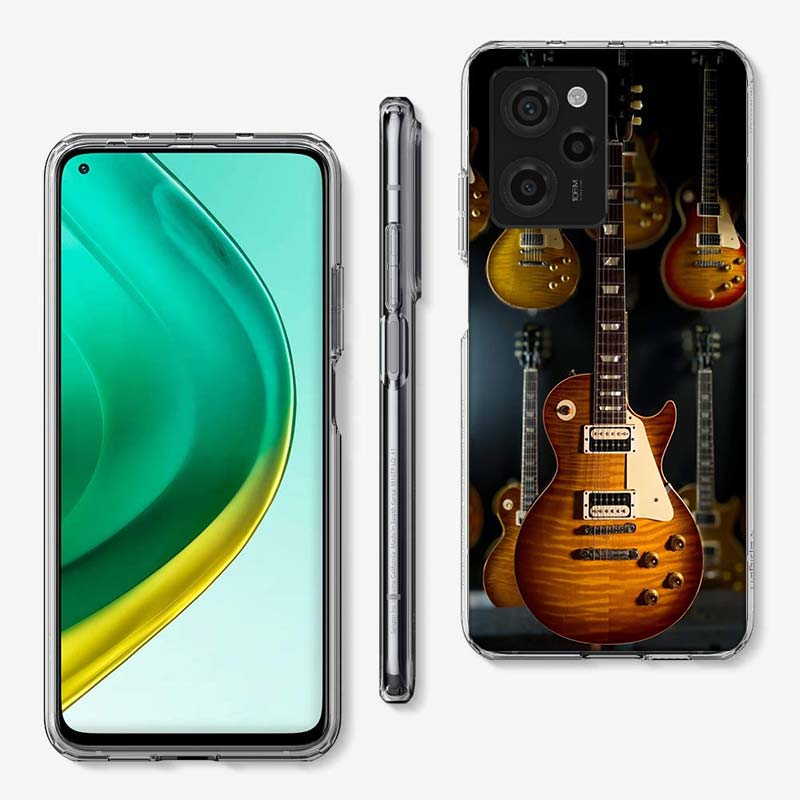 Retro rock Music Electric Guitar Phone Case For Xiaomi Poco F7 Ultra X7 X5 X6 F6 Pro M5S M6 X3 X4 Mi 15 14 12T 11T 10T F5 F3 M4