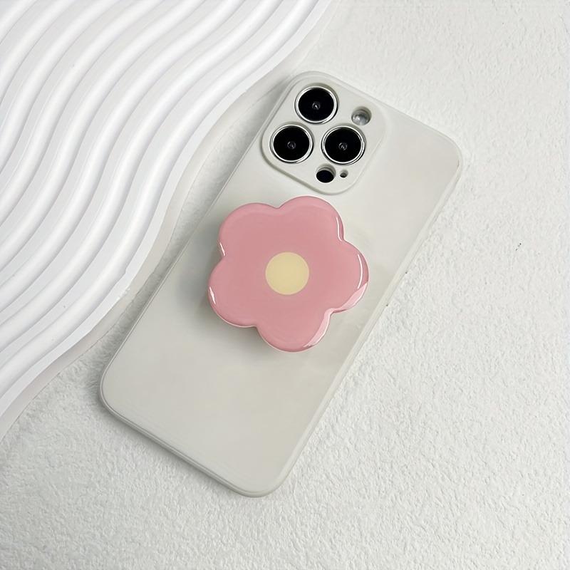 Clear Flower Folding Expandable Mobile Phone Grip Holder Socket Pocket Support For IPhone 16 Finger Ring Griptok Expanding Stand