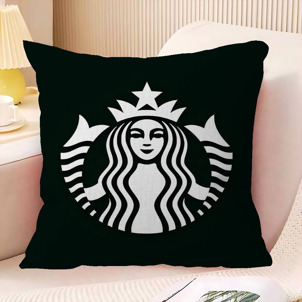 Крутая наволочка с логотипом S-Starbucks, декоративная подушка для автомобиля, дивана, рождественский подарок 40x40см 45x45см