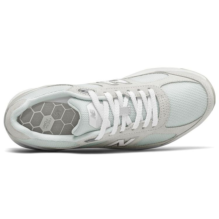 New Balance Nb Fresh Foam 1880 Сетка Синтетическая кожа Низкий верх Кроссовки для бега Женские кроссовки Белый Серый WW1880S1