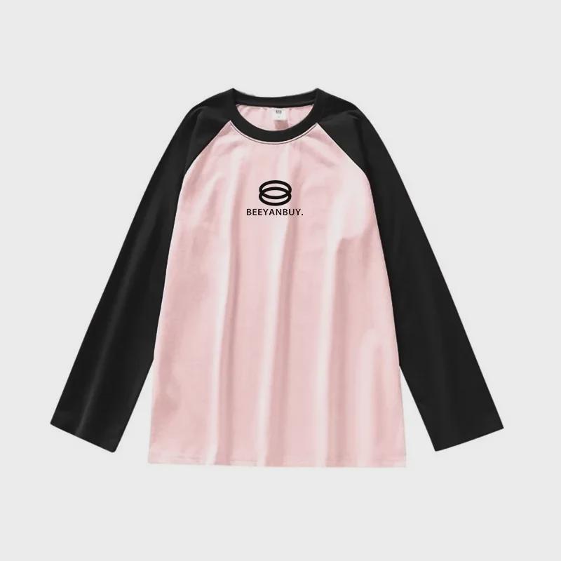 Женский американский ретро-топ свободного покроя с рукавами реглан