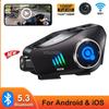 Motorcycle Helmets Bluetooth Headsets Camera New 1080P Video Recorder Skiing Helmet Wireless WiFi DVR Music Headphone