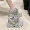 Fashion Women's Sneakers With Platform Woman-shoes Shoes Tennis Female Thick Sole Casual Roses Trainers Mesh 2025 Leisure Women's Sneake