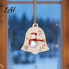 Holiday Party Hanging Decor 10Pcs 2D Wooden Christmas Ornaments Blank DIY Craft Tags Indoor Festive Tree Decorations Unfinished Wood Slices