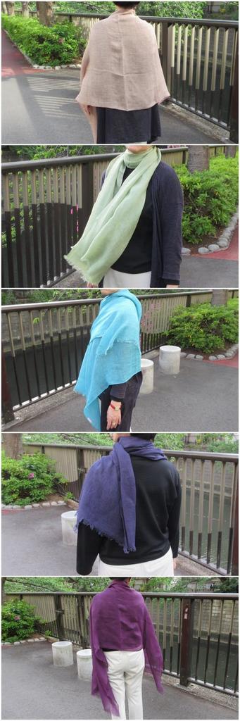 All Over the Large Linen Unisex Shawl for Men and Navy Blue [.a World] 100% Stole, Women,