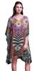 Ladies Kaftan Holiday Loungewear Midi Dress Beach Coverup-4X-5X