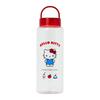 Sanrio Clear Bottle with Handle Hello Kitty Body and Saturated Polyester Resin Silicone Rubber Direct Drinking Type For Cold Water Only 450ml 061832