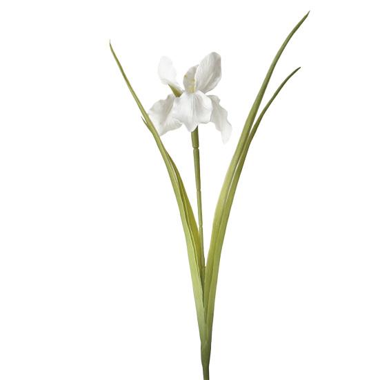 26" Artificial Iris Flower Flower Bouquet with Real Touch Fake Long Stem