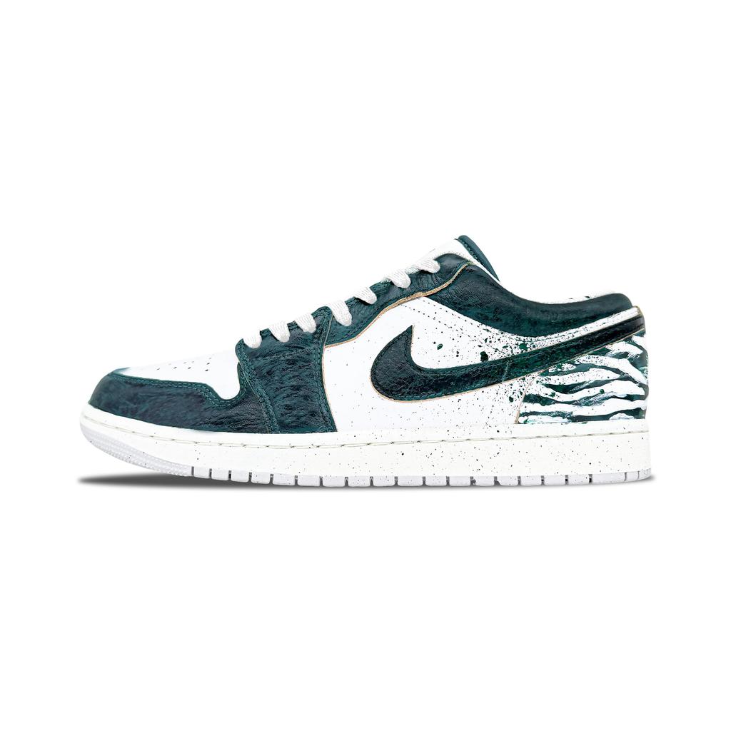 Jordan Air Jordan 1 Low Винтажные Баскетбольные Кроссовки Мужские Jasper FQ7687-300(Команда1034-)