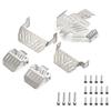 Stainless Steel Chassis Armor Protection Anti-Skid Plate Replacemet for Traxxas TRX4 1/10 Remote