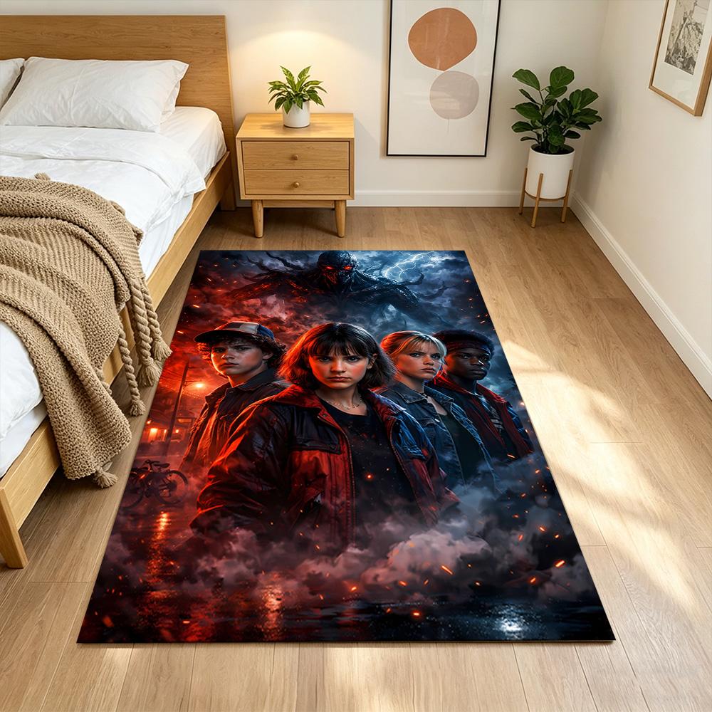 Stranger Things Area Rug Suitable for Bedrooms Entryway Decorate room Dining Room Antislip Carpet Decorate Offices