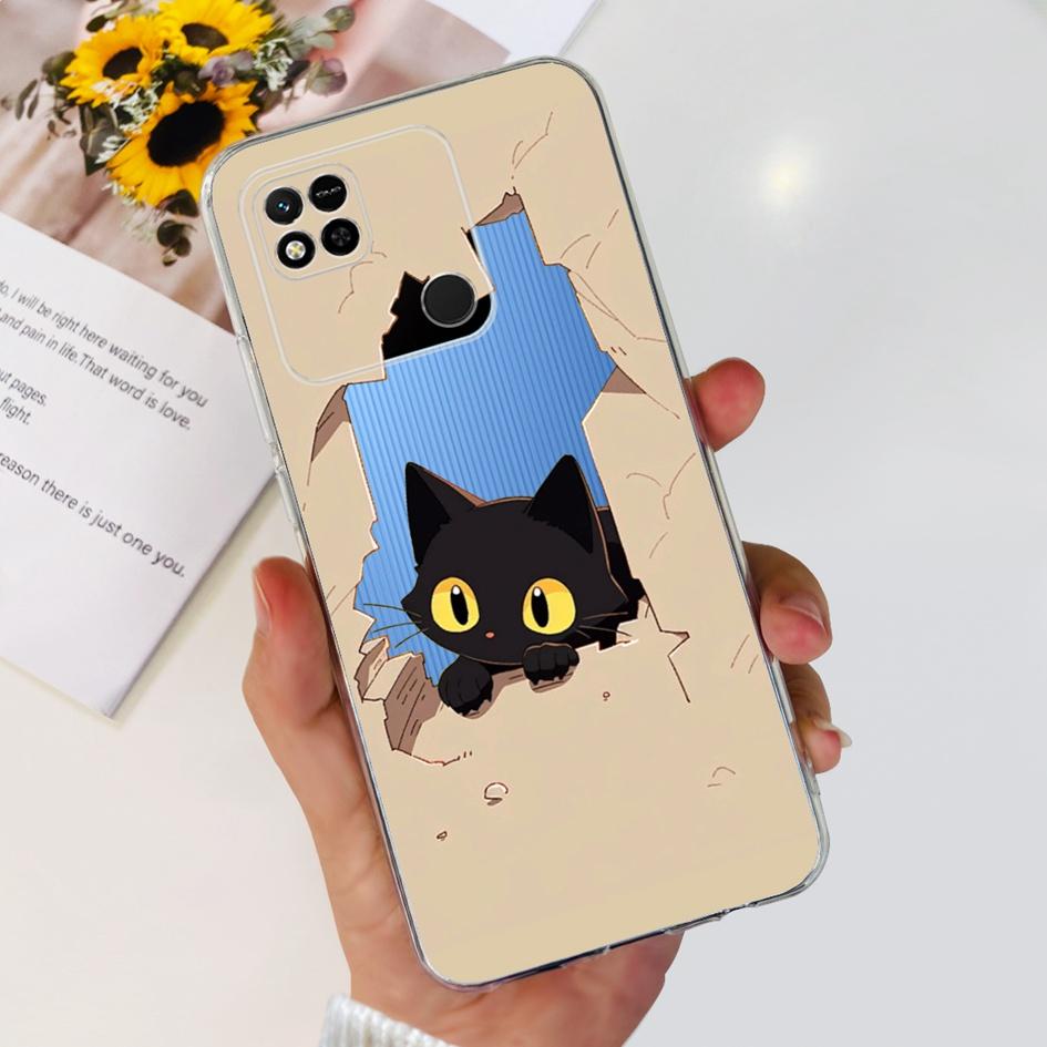 For Xiaomi Redmi 10A Case New Fashion Flower Butterfly Transparent Silicone Cover For Xiomi Redmi 10A Funda Redmi10a 10 A Bumper