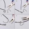 10 шт. Набор удлинительных цепочек для ожерелья и браслета из нержавеющей стали с застежками-карабинами, длина 2 дюйма, для изготовления ювелирных изделий