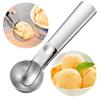 Two Size Ice Cream Scoops Stacks Stainless Steel Ice Cream Digger Non-stick Fruit Ice Ball Maker Watermelon Ice Cream Spoon Tool
