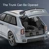 1:32 Scale Rolls Royce Cullinan Cars Toys Alloy Models 6 Doors Opened Miniature Car with Light Music Vehicles Boys Perfect Gifts