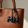 26 Initials English Letter Bag Pendant Genuine Sheepskin Car Pendant Keyring Pendant  Ladies
