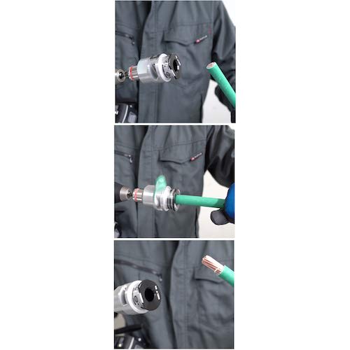 TAJIMA DK-MSDIV60 Socket-Type CV Wire Stripper for Vinyl-Insulated Wires, 60mm?, 600V, for IV, HIV, EM, IE/F, and KIV Wires