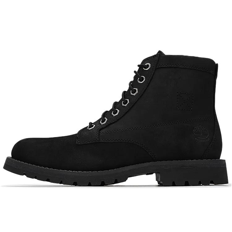 Timberland Водонепроницаемые ботинки Redwood Falls 'Черная полнозернистая кожа' (унисекс) Ботинки военные A44P1015