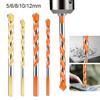 5/6/8/10/12mm Multifunctional Triangle Glass Ceramic Tile Drilling Twist Bit