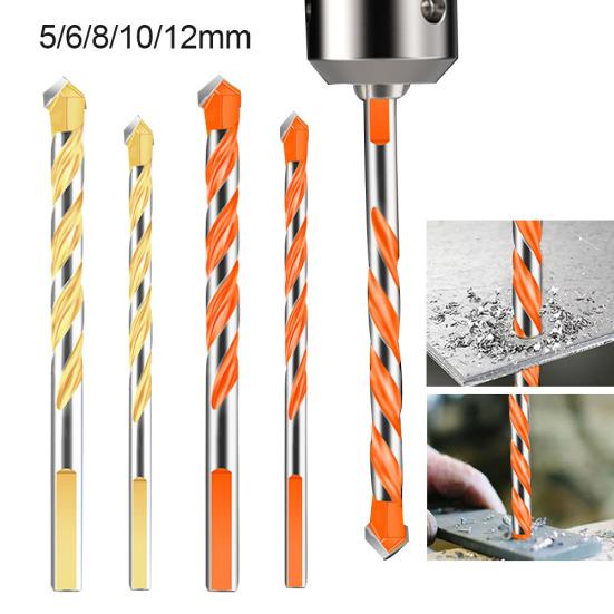 5/6/8/10/12mm Multifunctional Triangle Glass Ceramic Tile Drilling Twist Bit