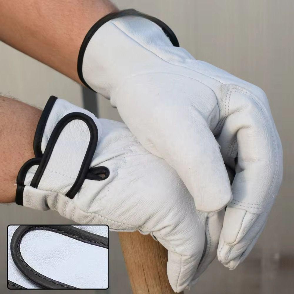 Stretchable Wrist Work Gloves Wear-Resistant Welding Gloves Driver Gloves Labour Safety Supplies
