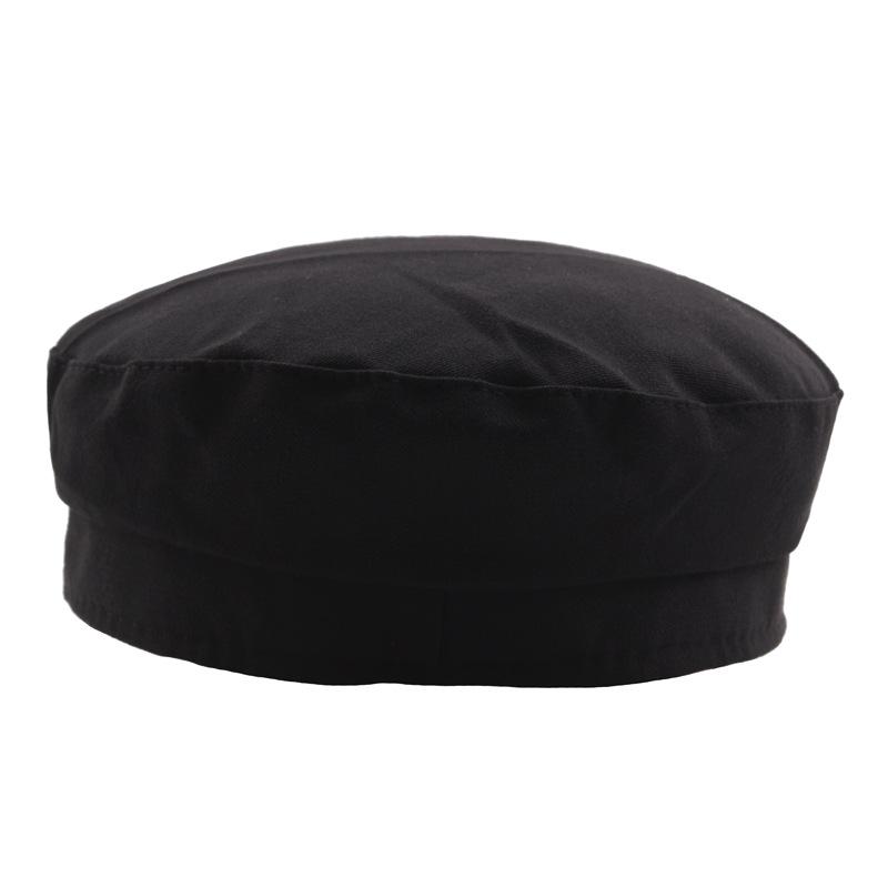 Японская золотая цепочка темно-синяя шляпа хлопковая ретро студенческая шляпа мужская и женская военная шляпа модная шляпа с плоским верхом модная кепка