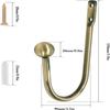 4 pcs Aluminium Alloy Metal Curtain Holdbacks U-bend Curtain Fixing Hook  Curtain