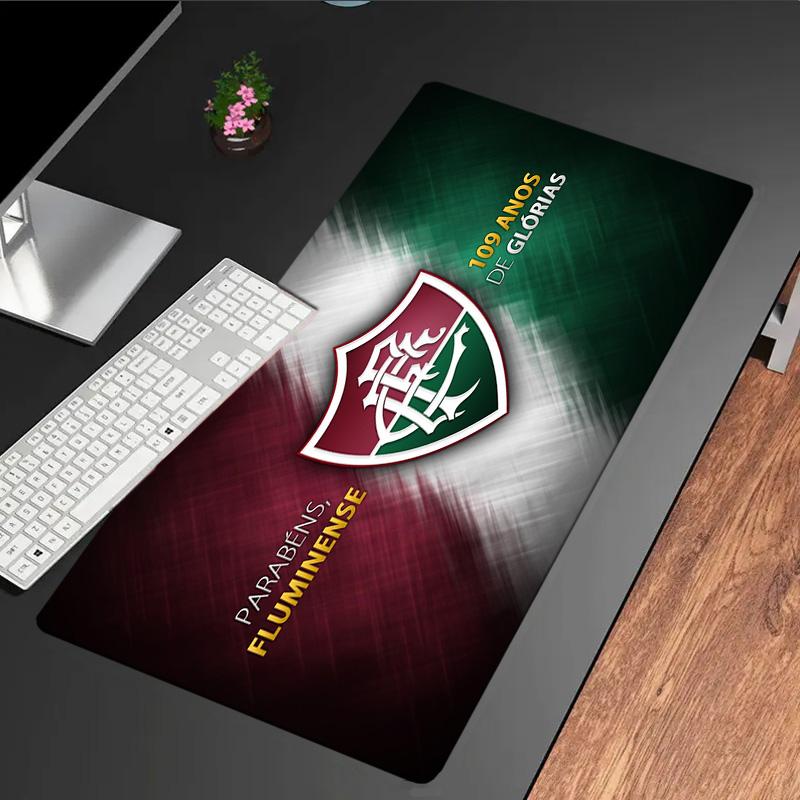 Fluminense Fc Crest mouse pad, rubber base, esports desk mat, mouse pad for gamers and office use, gaming desk , easy to clean mat