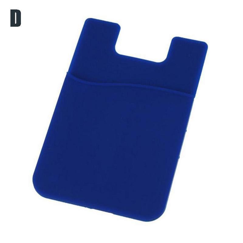 2 шт. клейкий силиконовый чехол для кредитной карты с карманом для денег и держателем для мобильного телефона