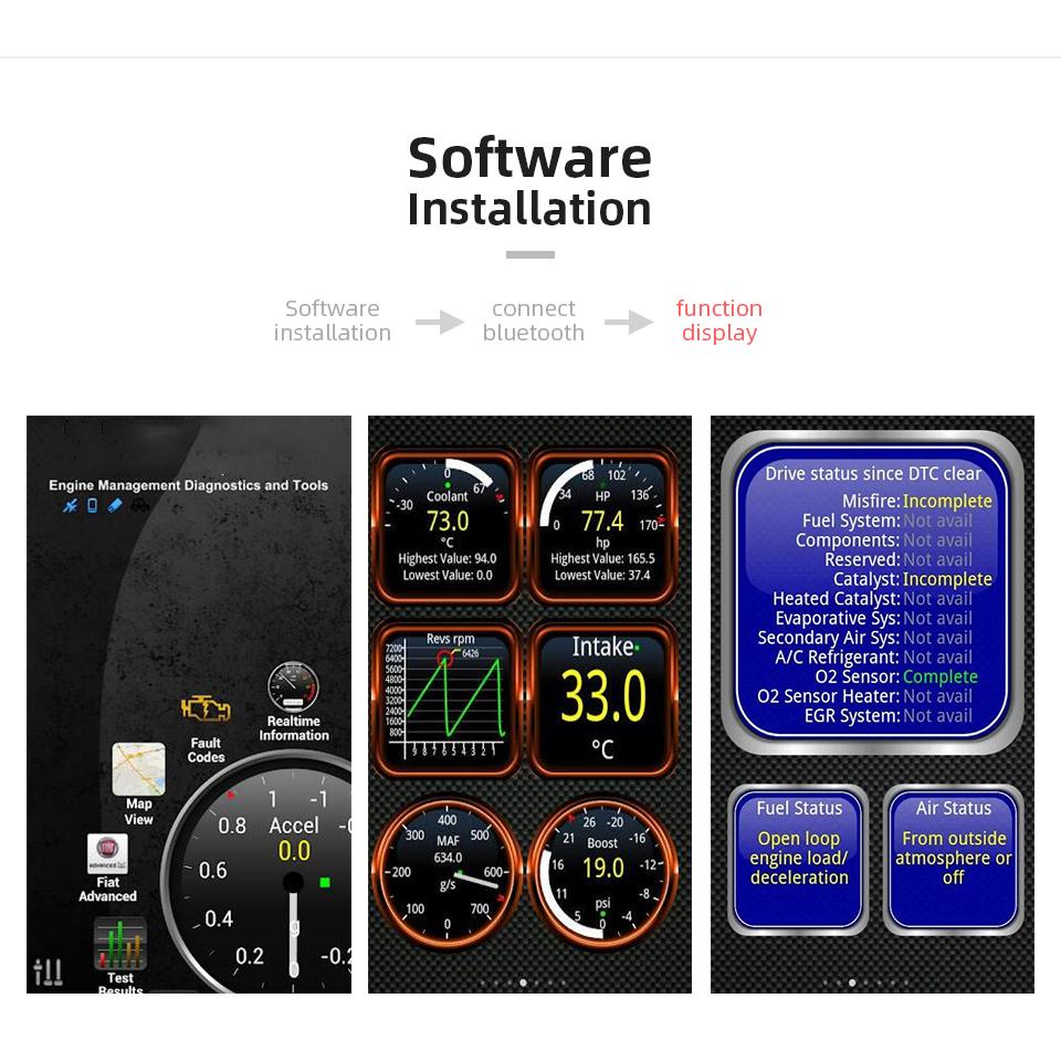 1PC Elm327 V1.5 Bluetooth OBD2 Scanner Diagnostic Car Diagnostic Tool ODB2 Auto Scan Adapter