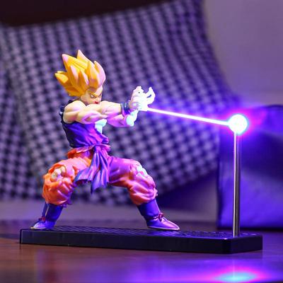 Парящий Магнитный Ночник Dragon Ball Фигурка Действия Светодиодная Настольная Лампа Перезаряжаемая с Регулируемой Яркостью Мультяшный Декоративный Предмет