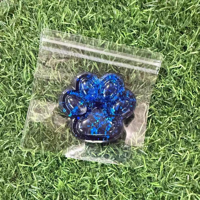 Sequin Aurora Cat Paw Squishy Stress Relief Toy