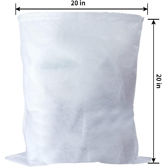 50 Pack Cold Brew Coffee Filters, 20" X 20" Commercial Cold Brew Filters, Filter Bag for Brew Up To 5 LBS Coffee, Fits 5 Gallon Buckets