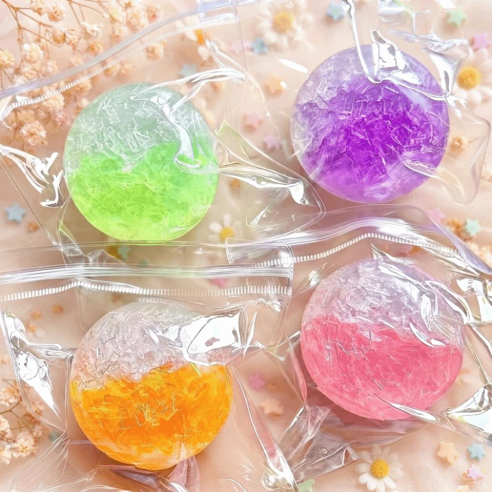 Shredded Ice Sugar Cracking Squishy Toy Slow Rising Ice Cracked Crystal Ball Vent Toy