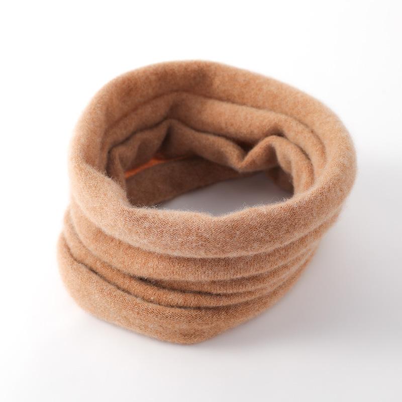Осенне-зимний тонкий однотонный шерстяной чехол на шею для мужчин и женщин, защита шеи, теплый вязаный фальш-воротник, универсальный шарф от солнца