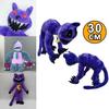 Terrifying Purple Cat Monster With Big Smiling Mouth Plush Toy